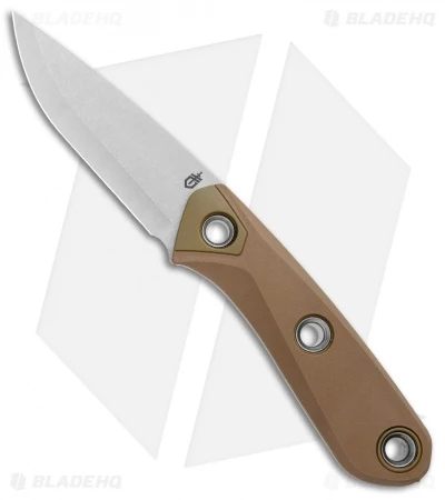 Gerber Principle Fixed Blade Knife Brown Rubber (3" Stonewash 420HC) 30-001657 1 Gerber Principle Fixed Blade Knife Brown Rubber (3" Stonewash 420HC) 30-001657