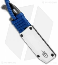 Gerber Prybrid-X Razor Blade Utility Knife Gray/Blue 31-003741 -Kershaw Sales Shop Gerber Prybrid X Utility Gray Blue 31 003741 BHQ 105495 jr side
