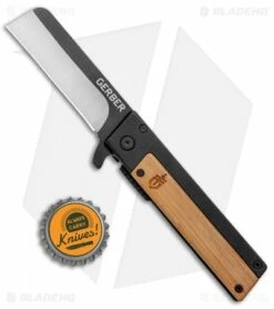 Gerber Quadrant Flipper Frame Lock Knife Bamboo (2.75" Two-Tone) -Kershaw Sales Shop Gerber Quadrant Flipper FL Bamboo TT 30 001702 BHQ 94202 jr bottlecap