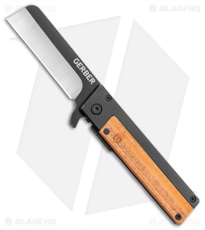 Gerber Quadrant Flipper Frame Lock Knife Bamboo + Barbill Wallet Clam Pack 2 Gerber Quadrant Flipper Frame Lock Knife Bamboo + Barbill Wallet Clam Pack - Image 2