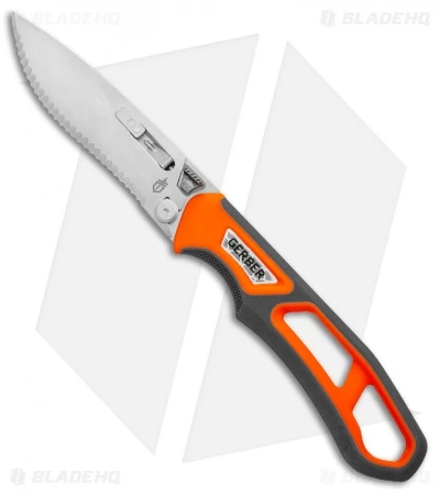 Gerber Randy Newberg EBS Fixed Blade Knife Gray/Orange Rubber (Satin) 3 Gerber Randy Newberg EBS Fixed Blade Knife Gray/Orange Rubber (Satin) - Image 3