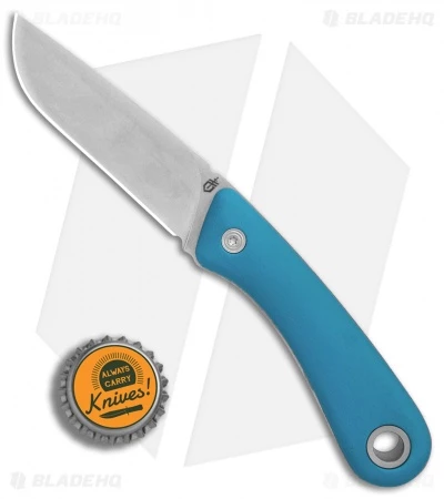 Gerber Spine Fixed Blade Knife Cyan Blue (3.75 Stonewash) 30-001498 4 Gerber Spine Fixed Blade Knife Cyan Blue (3.75 Stonewash) 30-001498 - Image 4