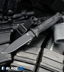 Gerber StrongArm Fixed Blade Knife Black (4.8" Black) 30-001038 -Kershaw Sales Shop Gerber StrongArm Fixed Blade Knife Black Black 30 001038 BHQ 27042 kp pew pew web