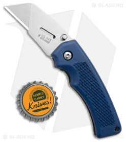 Gerber SuperKnife SK Edge Liner Lock Knife Blue Rubber (2.25" Satin) G669 7 Gerber SuperKnife SK Edge Liner Lock Knife Blue Rubber (2.25" Satin) G669 -Kershaw Sales Shop Gerber SuperKnife SK Edge LL Blue Rubber Satin BHQ 53984 jr bottlecap