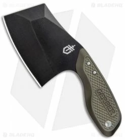 Gerber Tri-Tip Mini Cleaver Fixed Blade Knife Green (2" Black)
