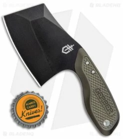 Gerber Tri-Tip Mini Cleaver Fixed Blade Knife Green (2" Black) 7 Gerber Tri-Tip Mini Cleaver Fixed Blade Knife Green (2" Black) -Kershaw Sales Shop Gerber Tri Tip Mini Cleaver Green Black 30 001694 BHQ 94220 jr bottlecap
