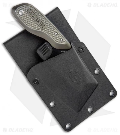 Gerber Tri-Tip Mini Cleaver Fixed Blade Knife Green (2" Black) 3 Gerber Tri-Tip Mini Cleaver Fixed Blade Knife Green (2" Black) - Image 3
