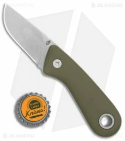 Gerber Vertebrae Fixed Blade Knife Sage Green (2.4" Stonewash) 30-001500 -Kershaw Sales Shop Gerber Vertabrae Sage Green SW BHQ 81309 er bottlecap