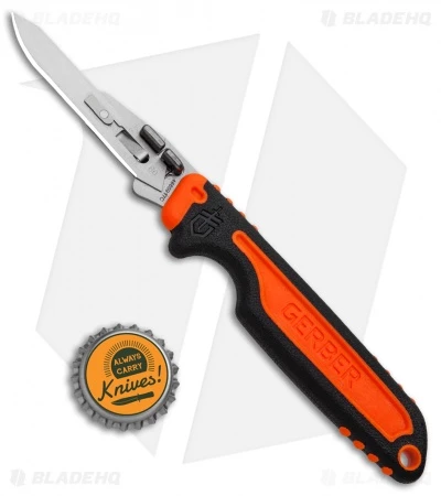 Gerber Vital Fixed Blade Knife Orange GFN (3" Satin) G3006 5 Gerber Vital Fixed Blade Knife Orange GFN (3" Satin) G3006 - Image 5
