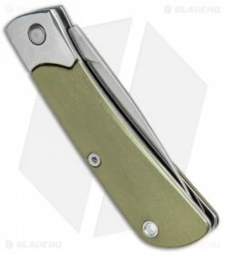 Gerber Wingtip Slip Joint Pocket Knife Green (2.375" Satin) 30-001701 6 Gerber Wingtip Slip Joint Pocket Knife Green (2.375" Satin) 30-001701 -Kershaw Sales Shop Gerber Wingtip SJ Green Satin 30 001701 BHQ 94161 jr side