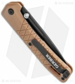 Gerber Zilch Linerlock Knife Coyote Brown FRN (3.1" Black) 30-001880 6 Gerber Zilch Linerlock Knife Coyote Brown FRN (3.1" Black) 30-001880 -Kershaw Sales Shop Gerber Zilch LL Coyote GFN Black BHQ 120836 jr side