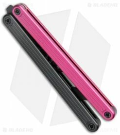 Glidr Arctic Series Butterfly Trainer Knife Dark Rose (4.25" Black) -Kershaw Sales Shop Glidr Arctic Series Butterfly Trainer Dark Rose Black BHQ 124876 jr side