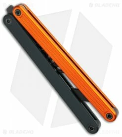 Glidr Arctic Butterfly Trainer Knife Desert Dust (4.25" Black) -Kershaw Sales Shop Glidr Arctic Series Butterfly Trainer Desert Dust Black BHQ 124878 jr side