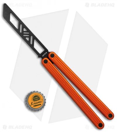 Glidr Arctic Series Butterfly Trainer Knife Desert Orange (4.25" Black) 5 Glidr Arctic Series Butterfly Trainer Knife Desert Orange (4.25" Black) - Image 5