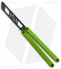 Glidr Arctic Butterfly Trainer Knife Lime Green (4.25" Black)