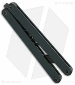 Glidr Arctic Butterfly Trainer Knife Rhino Gray (4.25" Black) -Kershaw Sales Shop Glidr Arctic Series Butterfly Trainer Rhino Gray Black BHQ 124874 jr side