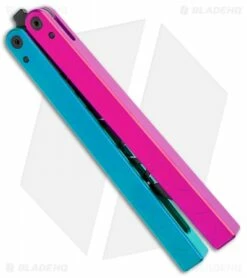 Glidr Original 2 Carbon Series Butterfly Trainer Cotton Candy (4.25" Black) -Kershaw Sales Shop Glidr Original 2 Carbon Series Butterfly Trainer Cotton Candy Black BHQ 104165 jr side