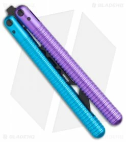 Glidr SAHARA Series Butterfly Trainer Blue/Purple (4.25" Black) -Kershaw Sales Shop Glidr SAHARA Series Butterfly Trainer Blurple 4.25 Black BHQ 117291 LS Side