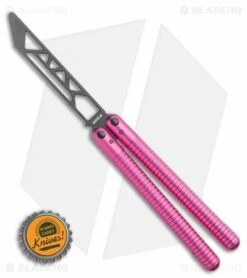 Glidr SAHARA Series Butterfly Trainer Flamingo Pink (4.25" Black) -Kershaw Sales Shop Glidr SAHARA Series Butterfly Trainer FLAMINGO PINK 4.25 Black BHQ 117298 LS Bottlecap