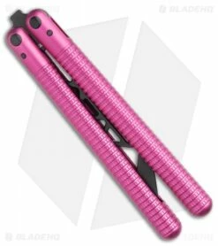 Glidr SAHARA Series Butterfly Trainer Flamingo Pink (4.25" Black) -Kershaw Sales Shop Glidr SAHARA Series Butterfly Trainer FLAMINGO PINK 4.25 Black BHQ 117298 LS Side