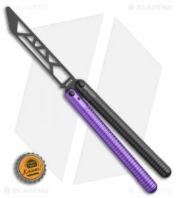 Glidr SAHARA Series Butterfly Trainer Purple Rain (4.25" Black) -Kershaw Sales Shop Glidr SAHARA Series Butterfly Trainer PURPLE RAIN 4.25 Black BHQ 117301 LS Bottlecap