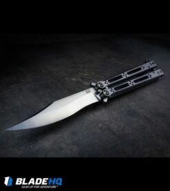 Hom Design Basilisk Elite Balisong Butterfly Knife PVD Ti (4.6" Black) -Kershaw Sales Shop HOM web 1 3