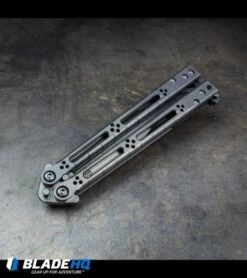 Hom Design Basilisk Elite Balisong Butterfly Knife PVD Ti (4.6" Black) -Kershaw Sales Shop HOM web 3 2