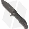 HTM Darrel Ralph Large Gun Hammer Bowie Spring Assisted Knife Black (3.8" Black)