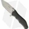HTM Darrel Ralph Large Gun Hammer Tanto Spring Assisted Knife Black (3.8" SW)