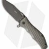HTM Darrel Ralph Large Gun Hammer Bowie Spring Assisted Knife Gray (3.8" Black)