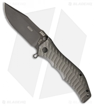 HTM Darrel Ralph Large Gun Hammer Bowie Spring Assisted Knife Gray (3.8" Black) 1 HTM Darrel Ralph Large Gun Hammer Bowie Spring Assisted Knife Gray (3.8" Black)