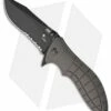 HTM Kirby Lambert Snap Clip Point Spring Assisted Knife Gray (3.5" Black Serr)