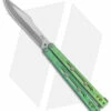 Heed Industries SeaKnight Butterfly Knife Antique Blue/Green Ti (4.6" Two-Tone)