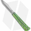 Heed Industries SeaKnight Butterfly Knife Antique Green/Purple Ti (4.6" TT)
