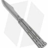 Heed Industries SeaKnight Balisong Butterfly Knife Satin Ti (4.6" Stonewash)