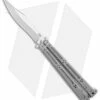 Hom Design Basilisk-R Titanium Balisong Butterfly Knife (4.6" SW) SS Spacers