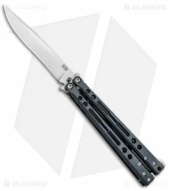Hom Design PVD Specter Titanium Balisong Butterfly Knife (4.4" Satin)