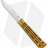 Hom Design Chimera Premium Balisong Knife Gold Ti/CF (4.75 Satin)
