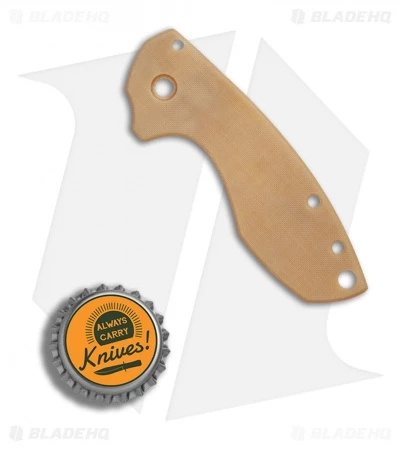 Karbadize CRKT Pilar Replacement Scale - Bone Linen Micarta 2 Karbadize CRKT Pilar Replacement Scale - Bone Linen Micarta - Image 2