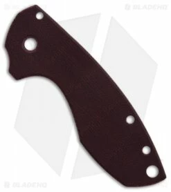 Karbadize CRKT Pilar Replacement Scale - Red Canvas Micarta