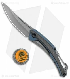 Kershaw Reverb XL Frame Lock Knife Carabiner CF/G-10 (3" Gray) 1225 -Kershaw Sales Shop Kersahw Reverb XL FL Carabiner CF G 10 Gray 1225 BHQ 94081 jr bottlecap