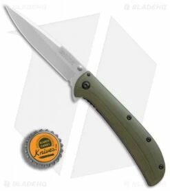 Kershaw Al Mar AM-4 Assisted Opening Knife Green G-10 (3.5" Satin) 2330GRN -Kershaw Sales Shop Kershaw Al Mar AM 4 Green G10 satin BHQ 71006 er bottlecap