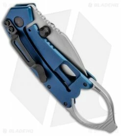 Kershaw Antic Frame Lock Knife Blue (1.75" Bead Blast) 8710 -Kershaw Sales Shop Kershaw Antic FL Blue BB 8710 BHQ 94064 jr side