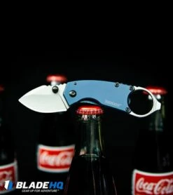 Kershaw Antic Frame Lock Knife Blue (1.75" Bead Blast) 8710 -Kershaw Sales Shop Kershaw Antic Frame Lock Knife Blue Bead Blast 8710 BHQ 94064 kp coke bottles web