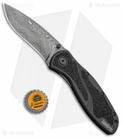 Kershaw Blur Assisted Opening Knife Black Aluminum (3.375" Damascus) 1670BLKDAM 8 Kershaw Blur Assisted Opening Knife Black Aluminum (3.375" Damascus) 1670BLKDAM -Kershaw Sales Shop Kershaw Blur Assisted Opening Knife Black Aluminum Damascus 1670BLKDAM BHQ 107879 kp bottlecap jr