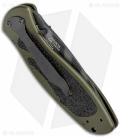 Kershaw Blur Assisted Opening Knife OD Green (3.375" Tiger Stripe) 1670OLTS -Kershaw Sales Shop Kershaw Blur OD Green Tiger Stripe 1670OLTS BHQ 55587 jr side 2