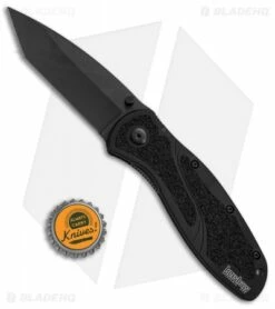 Kershaw Blur Tanto Assisted Opening Knife Black (3.375" Black) 1670TBDZ -Kershaw Sales Shop Kershaw Blur Tanto Black Black 1670TBDZ BHQ 55588 jr bottlecap