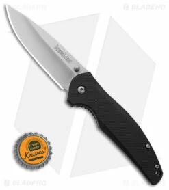 Kershaw Bowser Liner Lock Knife Black Nylon (3.25" Satin) -Kershaw Sales Shop Kershaw Bowser LLK Black Nylon 3in Satin BHQ 107942 td size