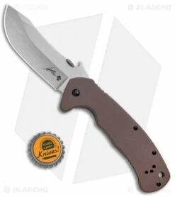 Kershaw CQC-11K Frame Lock Knife Brown G-10 (3.5" Stonewash) 6031 -Kershaw Sales Shop Kershaw CQC 11K FL Brown G 10 SW 6031 BHQ 52195 jr bottlecap