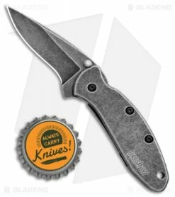 Kershaw Chive Assisted Opening Knife (1.94" Blackwash) 1600 7 Kershaw Chive Assisted Opening Knife (1.94" Blackwash) 1600 -Kershaw Sales Shop Kershaw Chive Assisted Opening Blackwash KS1600BLKBW BHQ 100765 jr bottlecap
